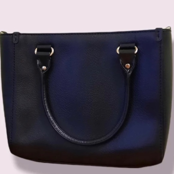 🥳🎉 HOST PICK !  Black Leather  ♠️ kate spade ♠️  handbag EUC - Picture 3 of 7